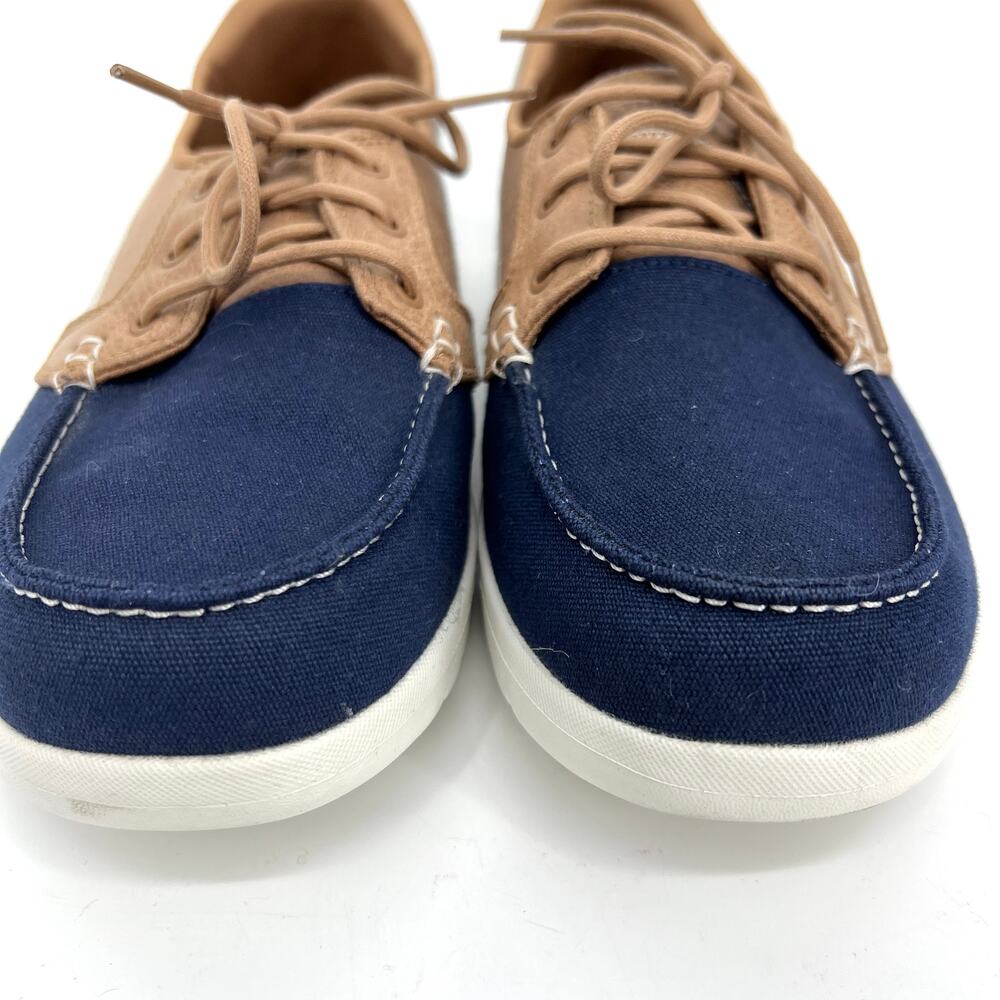 Skechers On The Go Air Cooled Womens Boat Shoes Navy Tan Lace Up U.S. Size 9 - Picture 2 of 10